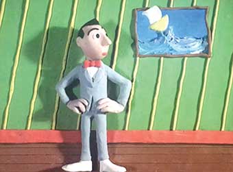 Pee-Wee's Playhouse clay Pee-Wee sculpted by Timothy Young