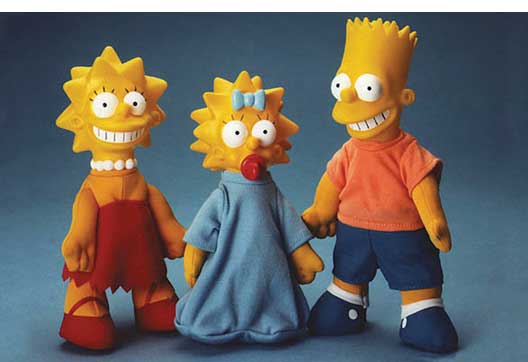 The Simpsons Burger King Toys, the heads were sculpted by Timothy Young