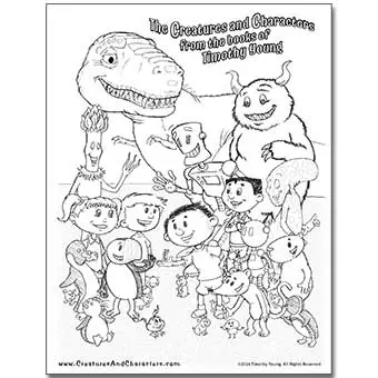 Mac and Max coloring page