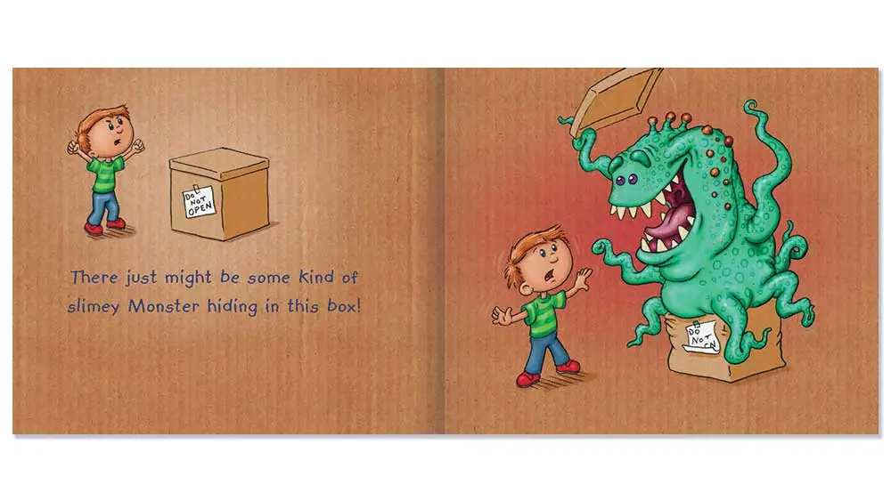 Do Not Open The Box! book spread 4