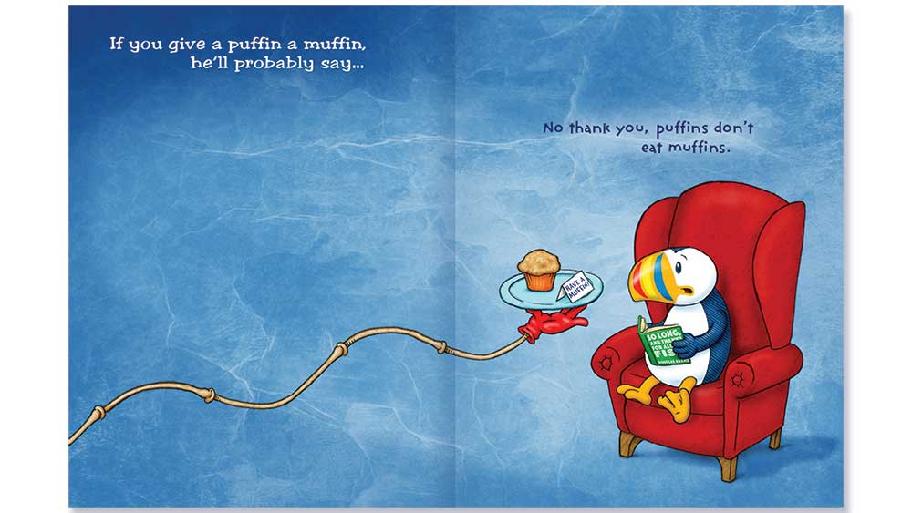 If You Give the Puffin a Muffin book spread 1