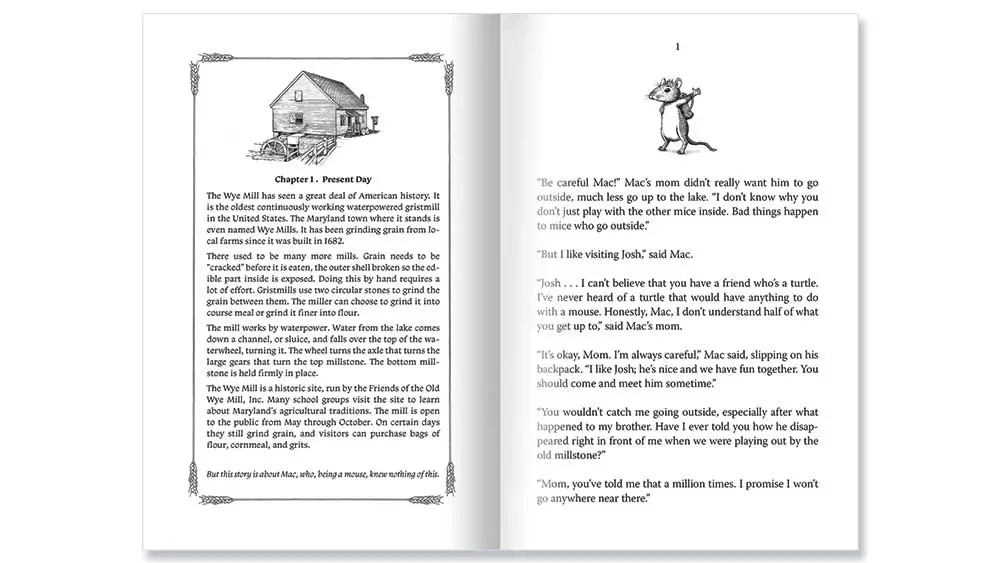 Mac and the Millstone of Time spread 1