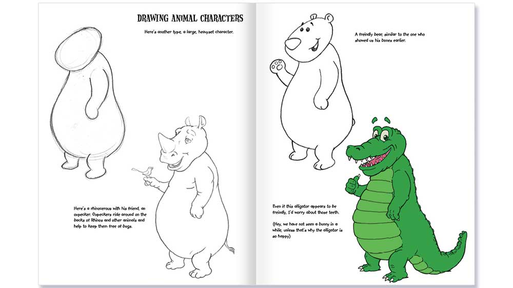 Creatures and Characters book spread 4