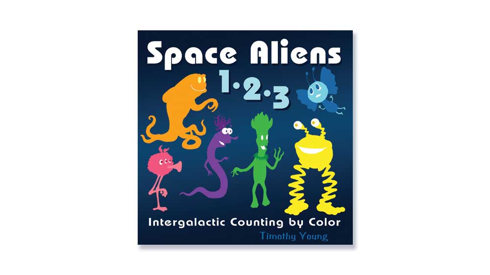 Space Aliens 1•2•3: Intergalactic Counting by Color cover book pages
