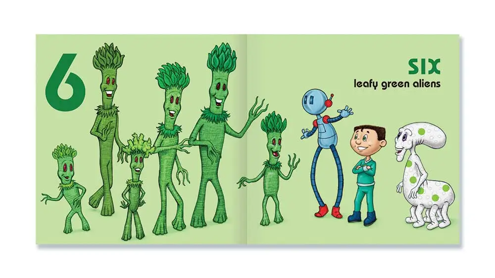 Space Aliens 1•2•3: spread 3