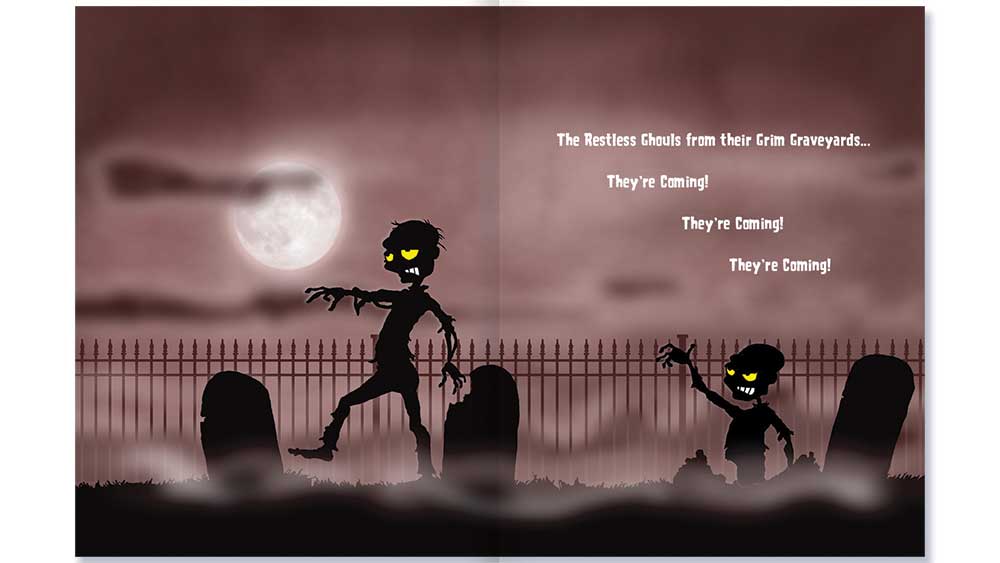 They're Coming! Book spread4