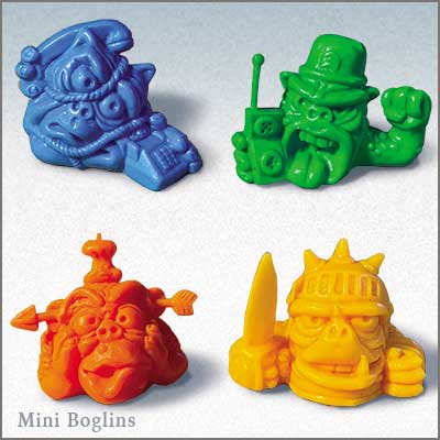UK toy line Mini Boglins - sculpted by Timothy Young
