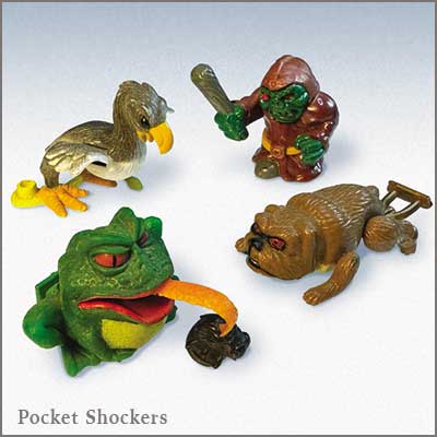 UK toy line Pocket Shockers - sculpted by Timothy Young